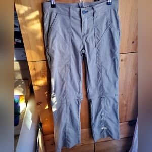 PraNa Women's Tan Convertible Hiking Pants Size 4